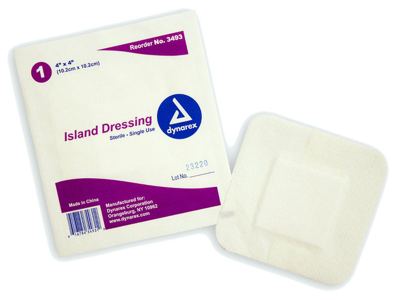 Island dressing, sterile, individually packaged, various sizes