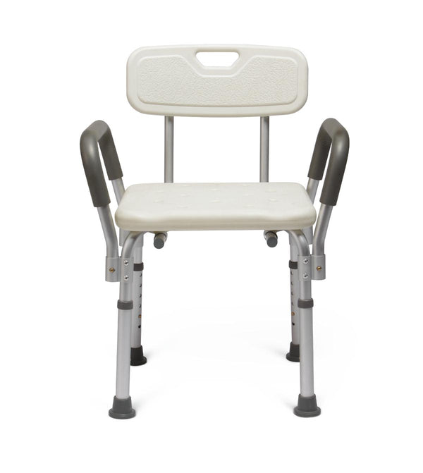 MEDLINE KNOCKDOWN BATH BENCH WITH ARMS AND BACK
