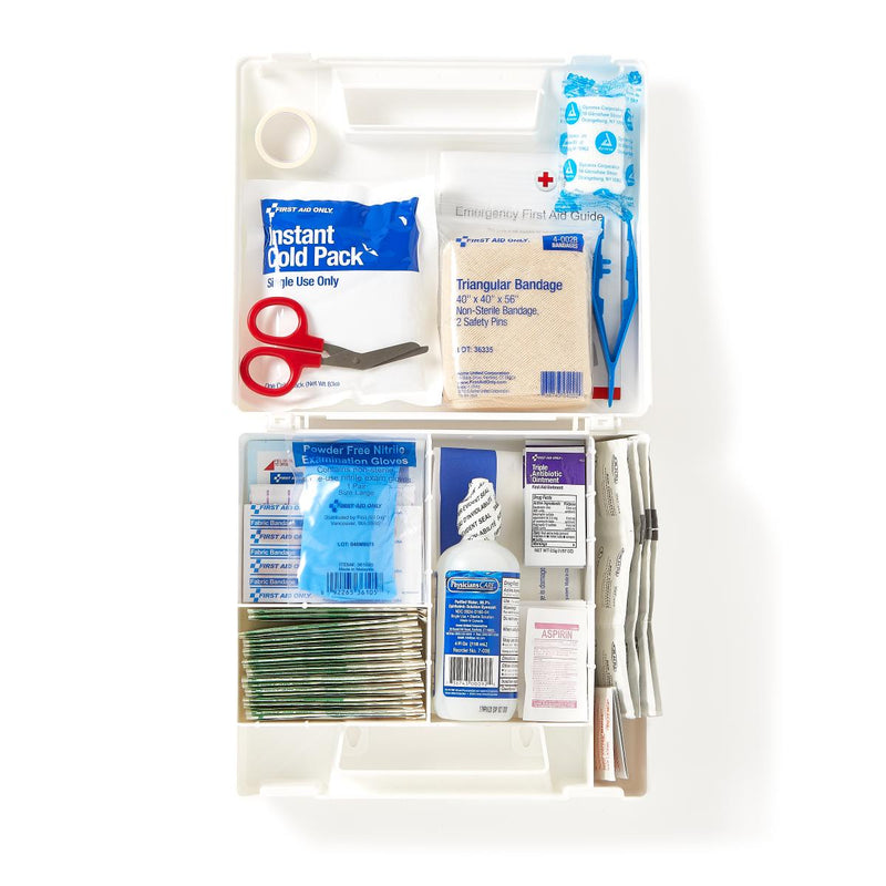 General First Aid Kit, 107 Pieces, for 25 People