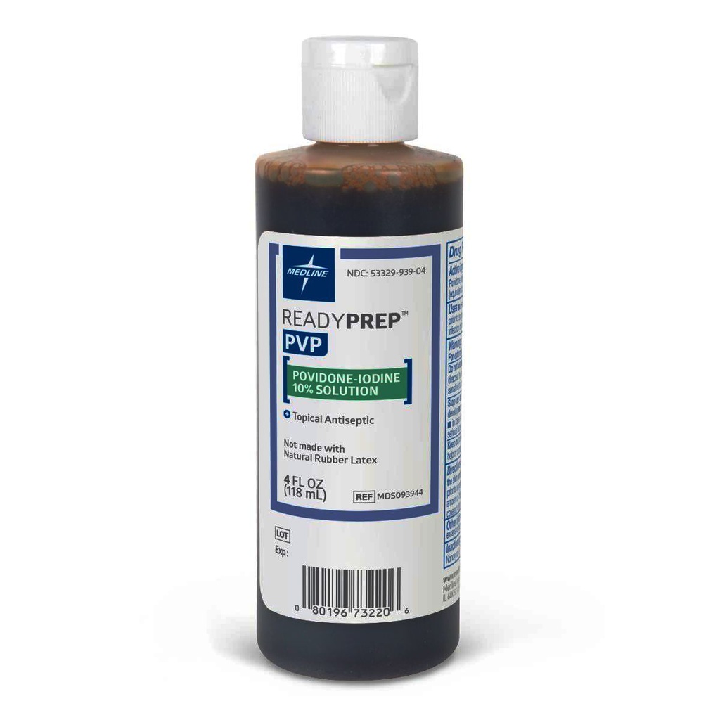 Povidone Iodine Prep Solution, 4 oz.