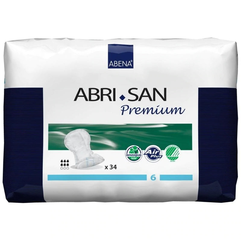 Abena Abri-San Premium Incontinence Pads, Level 6