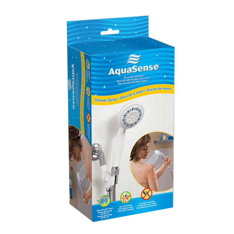 AquaSense Handheld Shower Spray Head in box