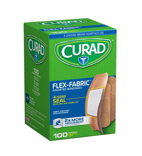 Curad Flex-Fabric Bandages, Assorted
