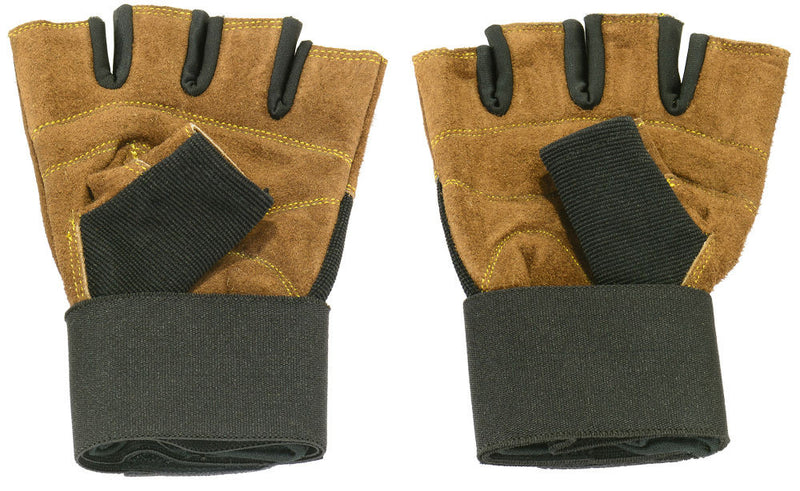 Genuine Leather Padded Exercise Gloves