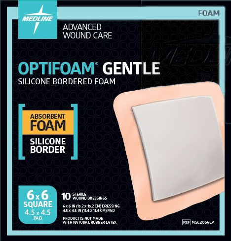 Optifoam Gentle Foam Dressings with Silicone Adhesive Border