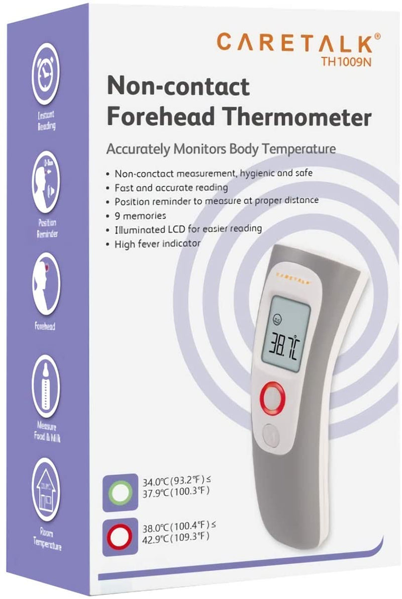 Veridian CareTalk Non-Contact Infrared Forehead Thermometer