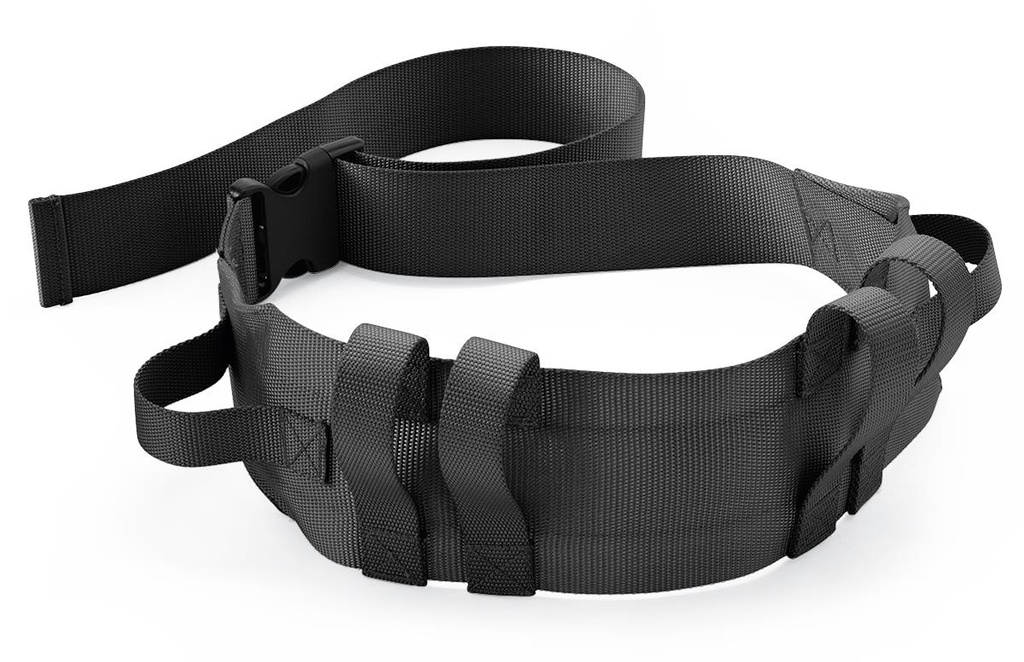 Medline Wide Transfer Belt with Handles Black