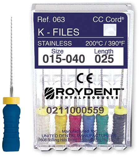 K-TYPE FILES 25MM 55, 6 / Box