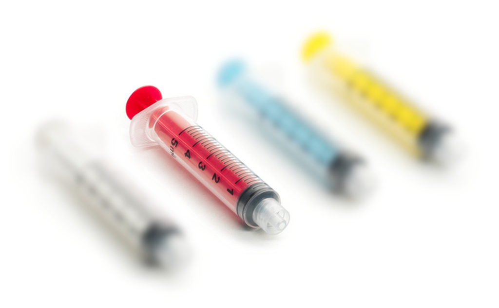 CanalPro Color Syringes Red, 5 ml, 50 / Box