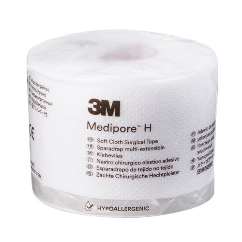 Tape (Surgical): 3M Medipore Soft Cloth Surgical Tape; 2" x 10 Yards