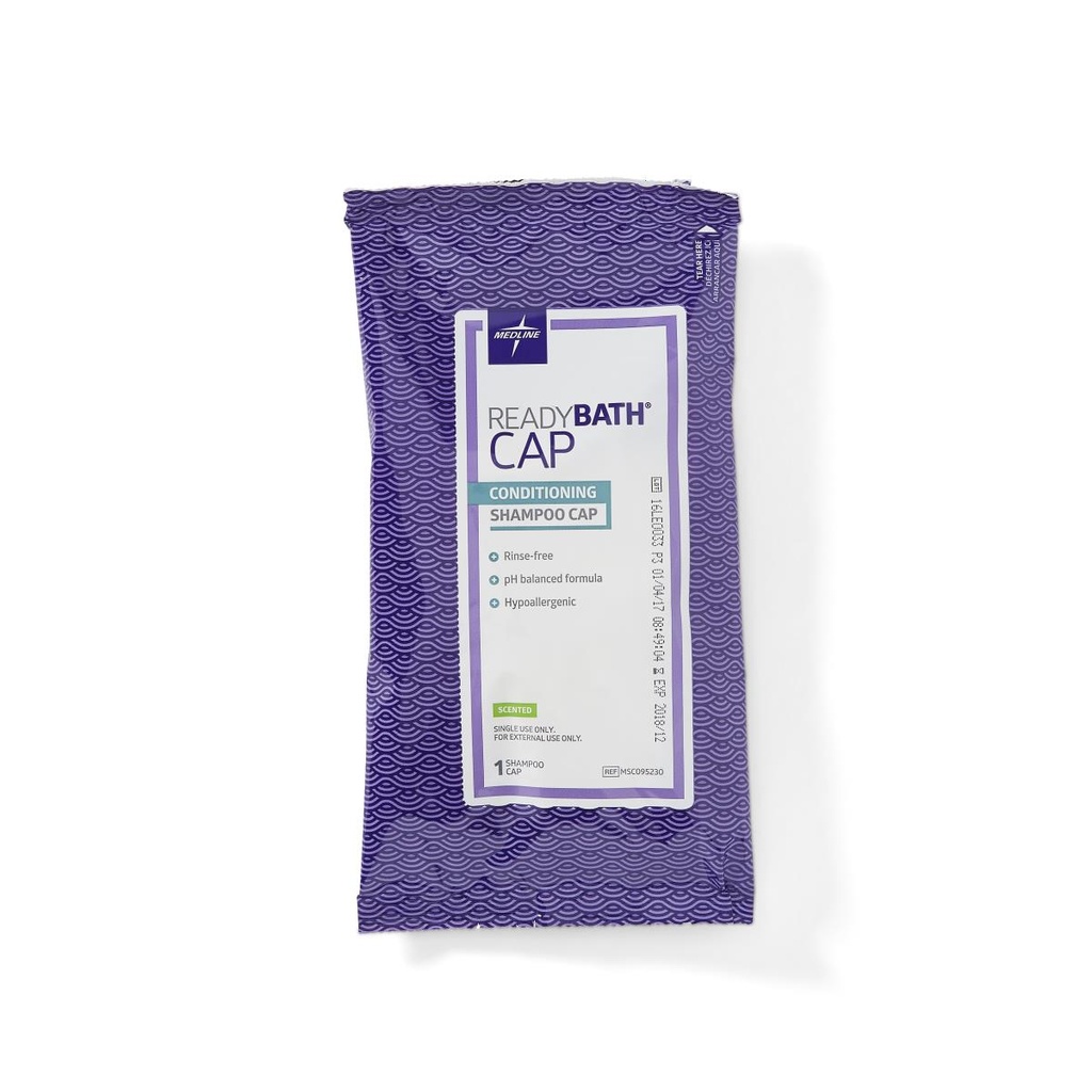 ReadyBath Rinse-Free Conditioning Shampoo Caps, Fragrance Free 