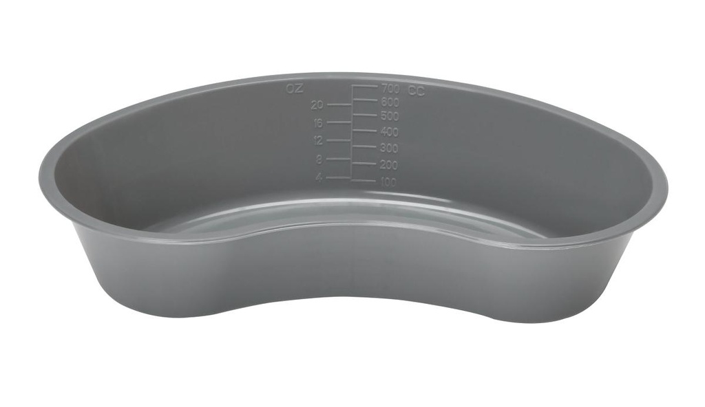 Basin: Plastic Emesis Basin, 700 mL, Graphite