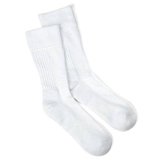 [MDS1800XW] Dr. Scholl's Diabetic & Circulatory Crew Socks with Mild Compression, White, Size XL - 1 PAIR