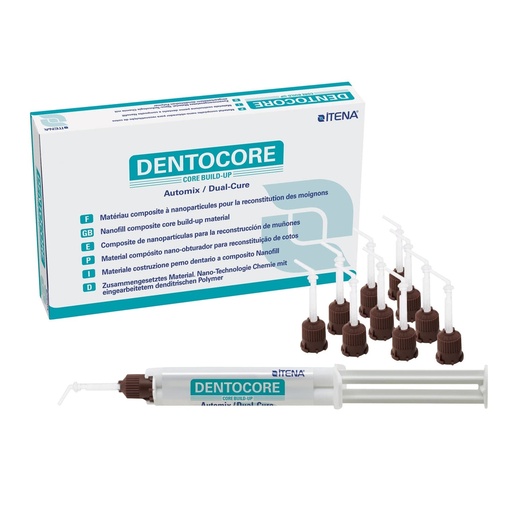 [DCB-50] White Dentocore cartridge (50g) + 25 mixing tips + 25 intra-oral tips