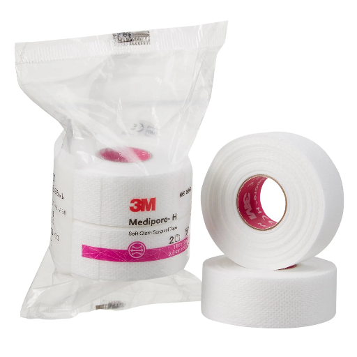 [2860] Tape (Surgical): 3M Medipore Soft Cloth Surgical Tape (1" x 10 Yards); 2-Pack