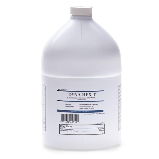 [MDS098730] Dyna-Hex 4% CHG Liquid Bottle, 128oz 