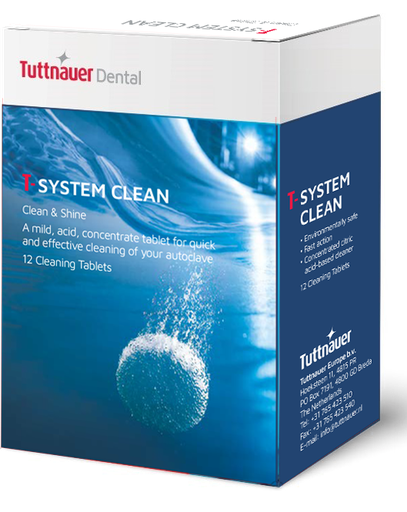 [CLE096-0075] Tuttnauer: T-System Clean 12 Tabs/Box