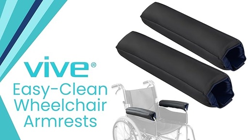 [CSH1096BLK11] Vive Easy Clean Wheelchair Armrests 11"