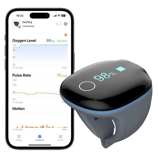 [PO2] O2Ring Continuous Wearable Oxygen Monitor (Pulse Oximeter)